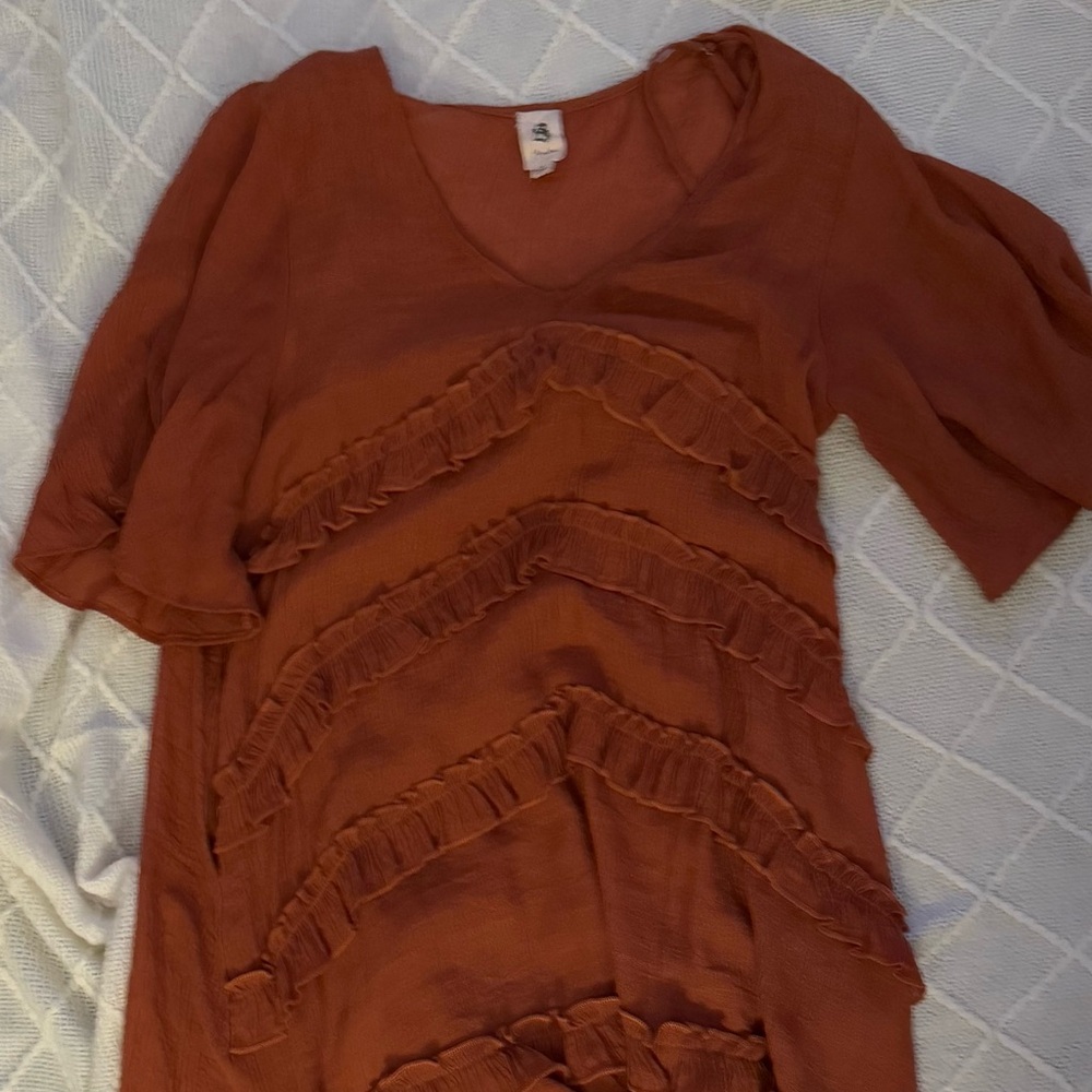 Rust colored dress